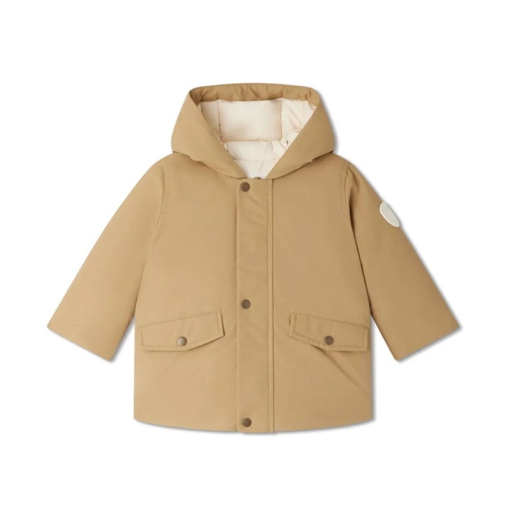 Bonpoint Tan Puffer Jacket for Kids